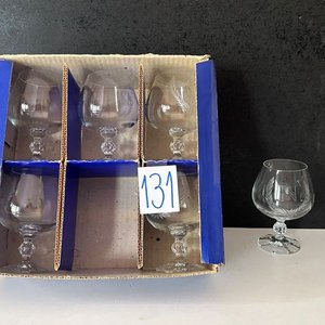 Juego de 6 Copas de Cristal Pequeñas Claudia - Nuevas en Caja - imagen 3