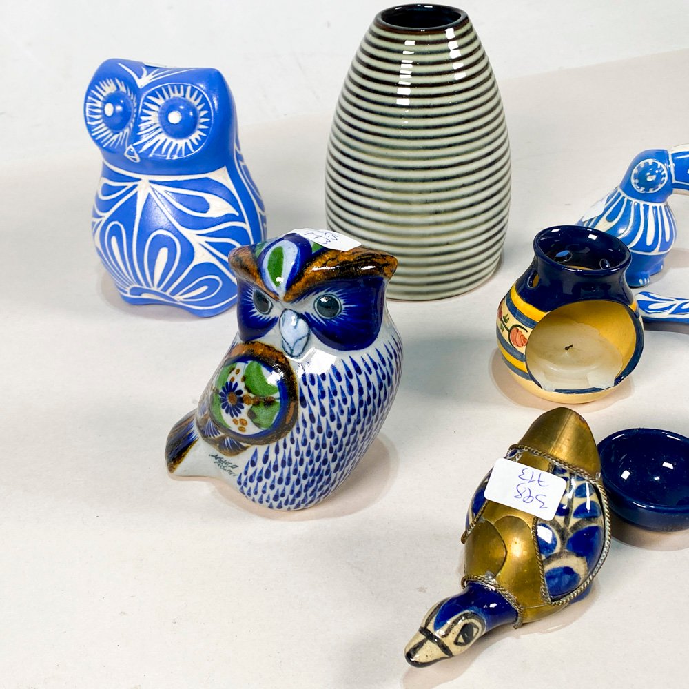 Lotes de adornos decorativos en vidrio y cerámica - imagen 3