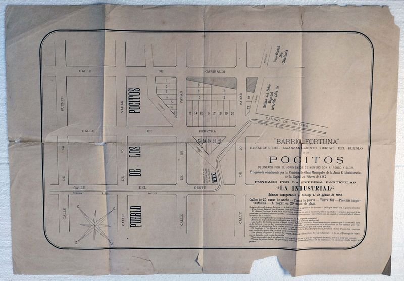 Lote anterior: Póster del ensanche de Pocitos, Uruguay (1885)