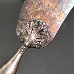Par de Piezas de Servir "Scholberg" Antiguas de Plata - imagen 6