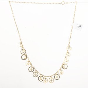 Cadena de Oro 18k con Aros y Perlas Pequeñas - imagen 2