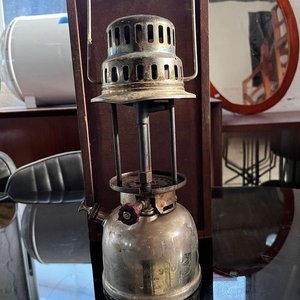 Farol a Mantilla Original Vintage con Estuche de Madera - imagen 2