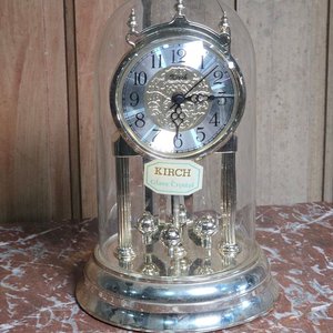Reloj de Campana de Mesa Kirsch Glass Crystal Plateado 22 cm - imagen 1