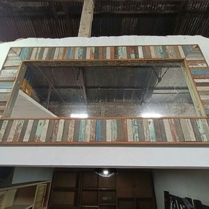 Lote anterior: Espejo Vintage Grande con Marco de Madera Multicolor