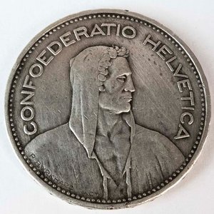Lote siguiente: Moneda de Plata Suiza 5 Francos 1932 - 15g