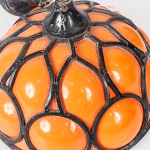 Colgante Acrílico y Metal Naranja Estilo Años 80 - imagen 2