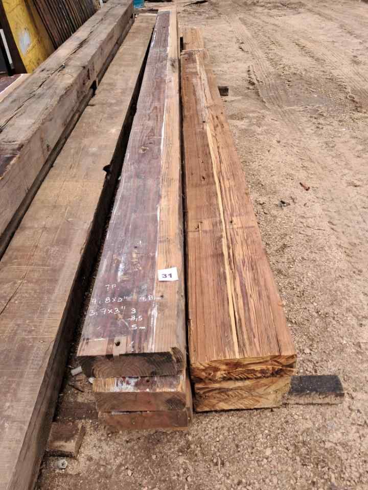 Vigas de Madera Rústica para Construcción o Decoración