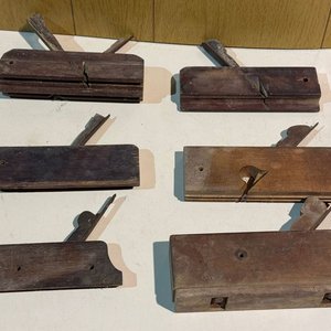 Lote de Cepillos de Carpintería Antiguos para Madera - imagen 3