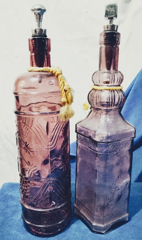 Botellas decorativas con tapon antiguas - imagen 2