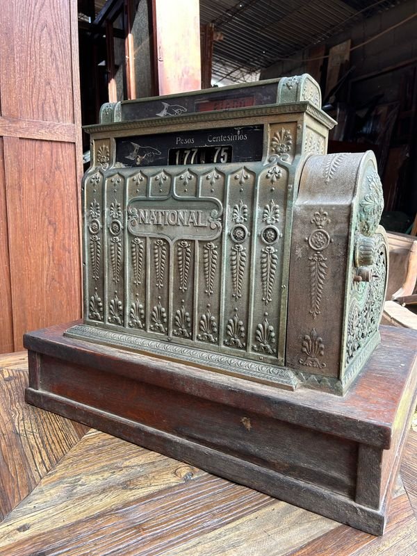 Caja Registradora Nacional 1912: Una Joya de la Historia en Excelente Estado - imagen 5
