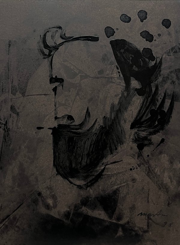 Obra de Vicente Martín: "Personaje" en Acrílico sobre Cartulina (1993) - imagen 1
