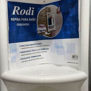 Repisa Esquinera para Baño Rodi de Plástico Blanco - imagen 4