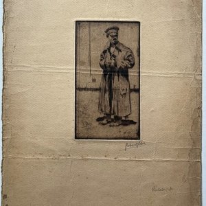 Grabado "Personaje" de R. Bloom, Firmado - imagen 2