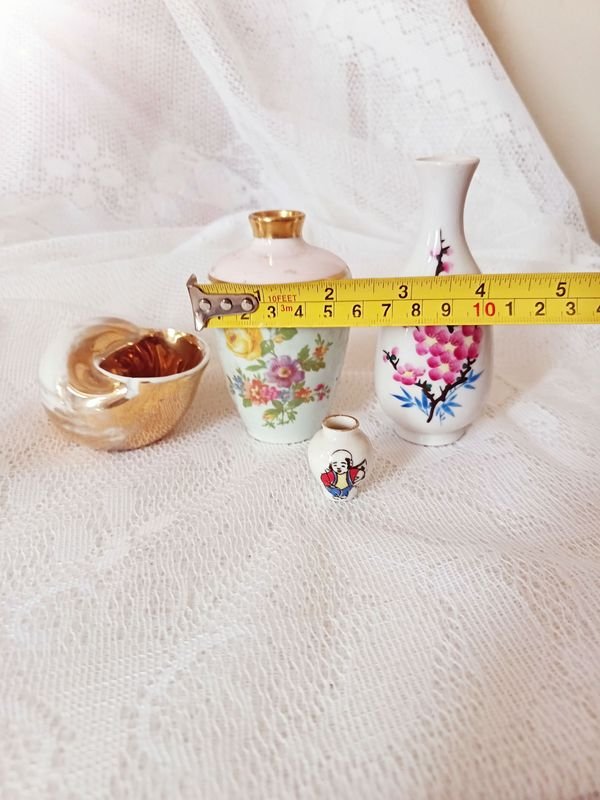 Colección de miniaturas de porcelana antigua, incluyendo un artículo Limoges - imagen 10