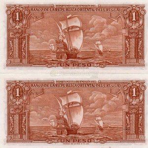 Billete de 1 Peso Uruguayo, Serie A, Ley de 1939 - imagen 2