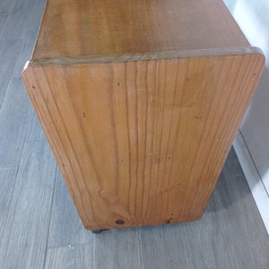 Mesa Auxiliar de Madera con Ruedas - imagen 7