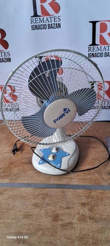 Ventilador de Mesa Poway Blanco y Azul - imagen 1