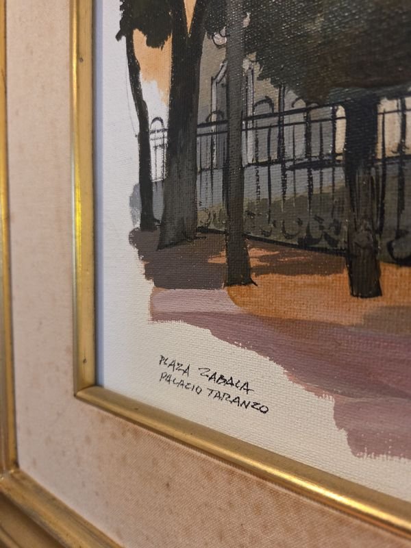 Pintura de Carlos Alberto Amoretti, Plaza Zavala - imagen 5