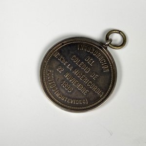 Medalla Plata Colegio Pocitos Inauguración 1896 - imagen 3
