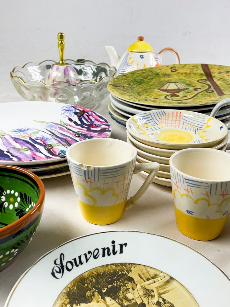 Colección de vidrio y cerámica decorativa - imagen 3