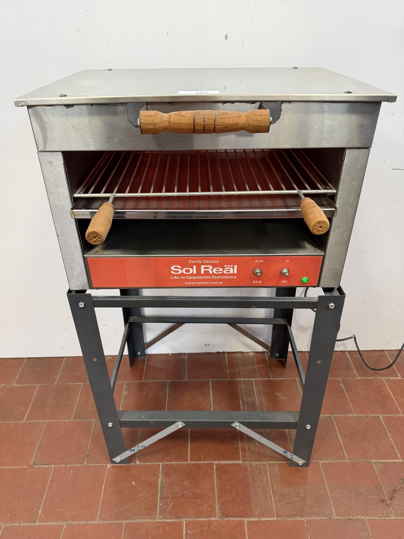 Parrilla Eléctrica Sol Real Sin Uso con Base
