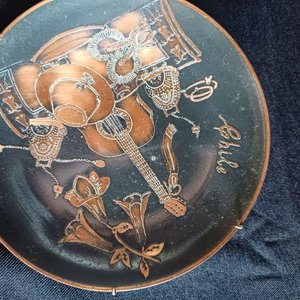 Lote de 2 Platos de Bronce de Recuerdos de Viaje - imagen 4