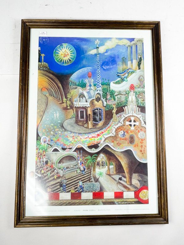 Lote anterior: Cuadro de Gaudí laminado y colorido