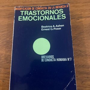 Lote siguiente: Libro Trastornos Emocionales de Beatrice A. Ashen y Ernest G. Poser