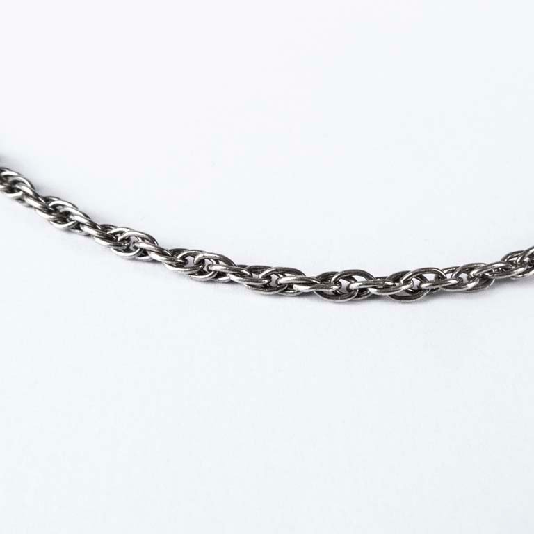 Cadena de plata larga con enlaces - imagen 2