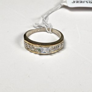 Anillo de Plata con Circones Rectangulares y Redondos - imagen 2