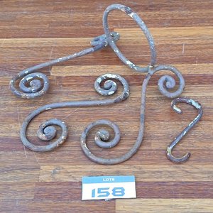 Juego de 2 Porta Macetas de Hierro Forjado Estilo Vintage - imagen 8