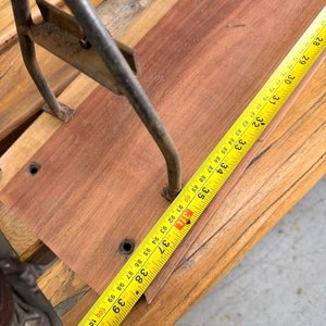 Antiguo Portarrollos de Mostrador para Papel de Envolver - Madera y Hierro - imagen 7
