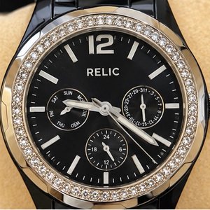 Reloj Relic Executive Black Crystal Edition Multifunción con Bisel Engastado - imagen 2