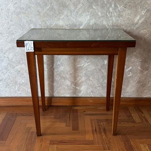 Lote anterior: Mesa Auxiliar Rectangular de Madera con Tapa de Vidrio