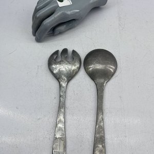 Cuchara y Tenedor de Aluminio para Servir - imagen 2