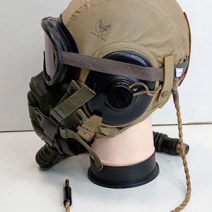 Casco de Piloto Americano WWII AN-H-15 con Auriculares ANB-H-1, Antiparras Polaroid y Mascarilla A-14 - imagen 4