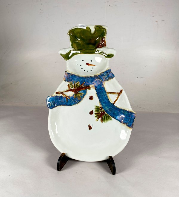 Centro Navideño Loza Muñeco de Nieve St. Nicholas Square 43 cm - imagen 1