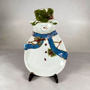 Centro Navideño Loza Muñeco de Nieve St. Nicholas Square 43 cm - imagen 1