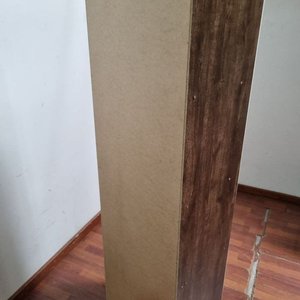 Placard Moderno Beige Dos Puertas con Estantes - 49x39x174cm - imagen 4