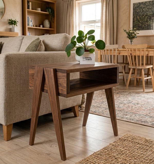 Mesa Auxiliar Living Comedor Madera Pino Natural - imagen 1