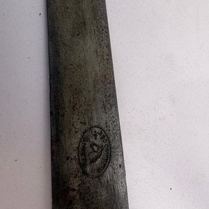 Cuchillo Ginete Antiguo con Cabo de Plata y Oro - imagen 2