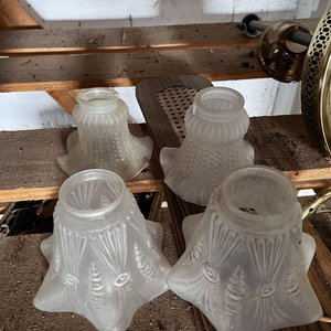Ventilador de Techo con 4 Portalámparas y Tulipanes Decorativos - imagen 2