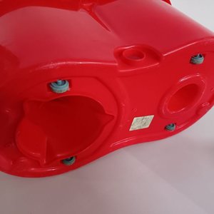 Balde Escurridor Rojo con Asa y Centrifugador Metálico - imagen 4