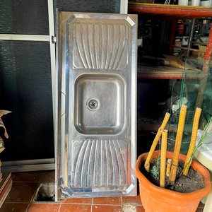 Mesada de Acero Inoxidable para Cocina con Bacha Integrada - imagen 2