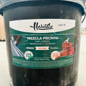 Balde de Mezcla Pronta Habitare 30 kg para Bloques y Ticholos - imagen 2