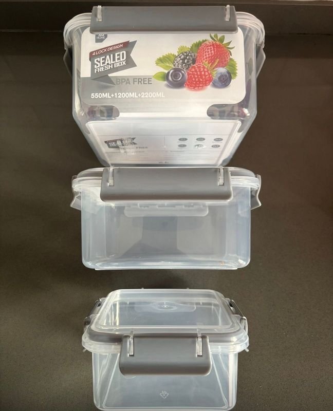Conjunto de contenedores Tupper para almacenamiento de alimentos - imagen 3