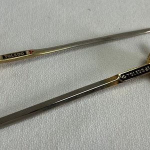 Dos Abrecartas Estilo Espada Antigua, Toledo, 13cm - imagen 2