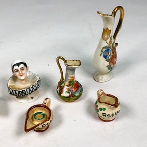Conjunto de 8 Piezas Miniatura en Cerámica Decorada - imagen 4