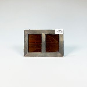 Lote siguiente: Portaretrato Rectangular de Plata 925 con División Central y Dorso de Madera