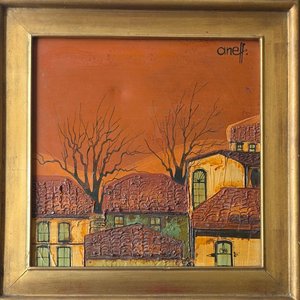 Lote siguiente: Cuadro de Liny Aneff, 38 x 38 cm
